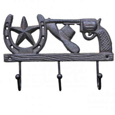 G007- HORSESHOE AND GUN HOOK